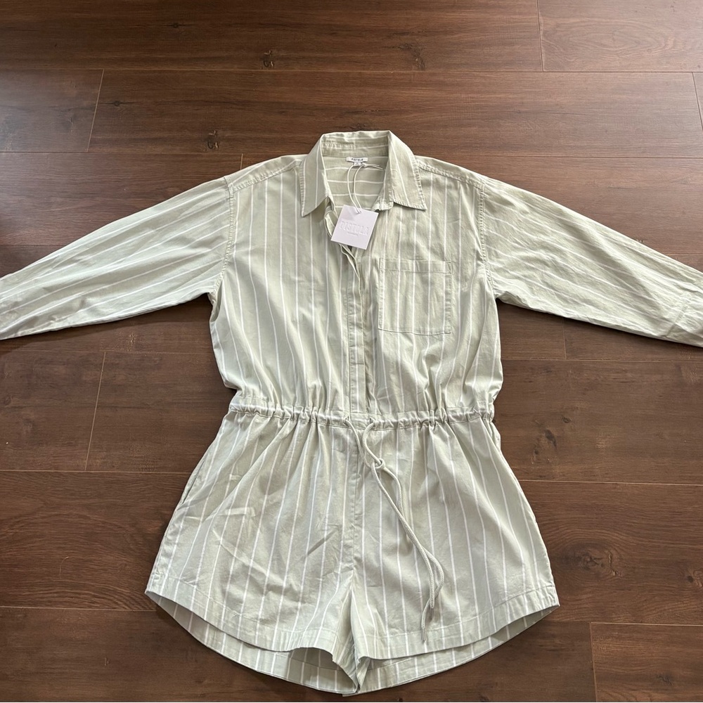 Pistola Sage Striped Romper